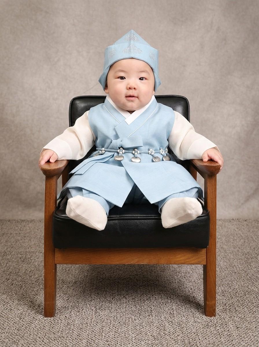 Sky Blue Hanbok Prince