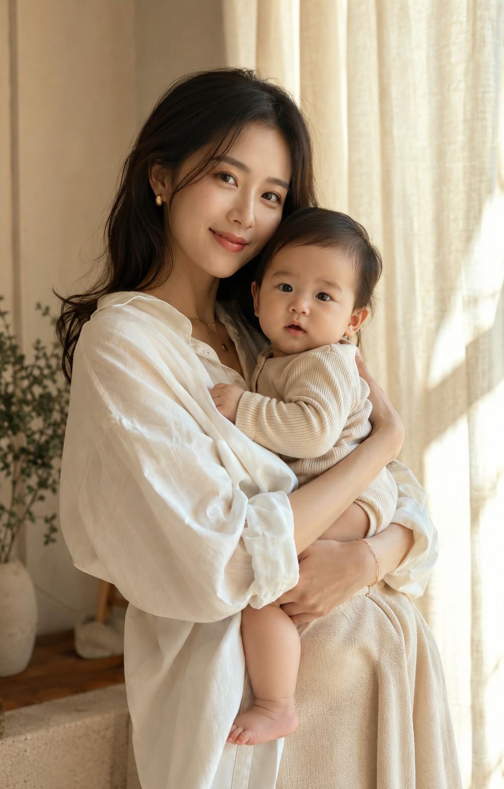 엄마 아기 감성 사진 만들기 — 챗GPT 골든 아워 모성 화보 프롬프트
