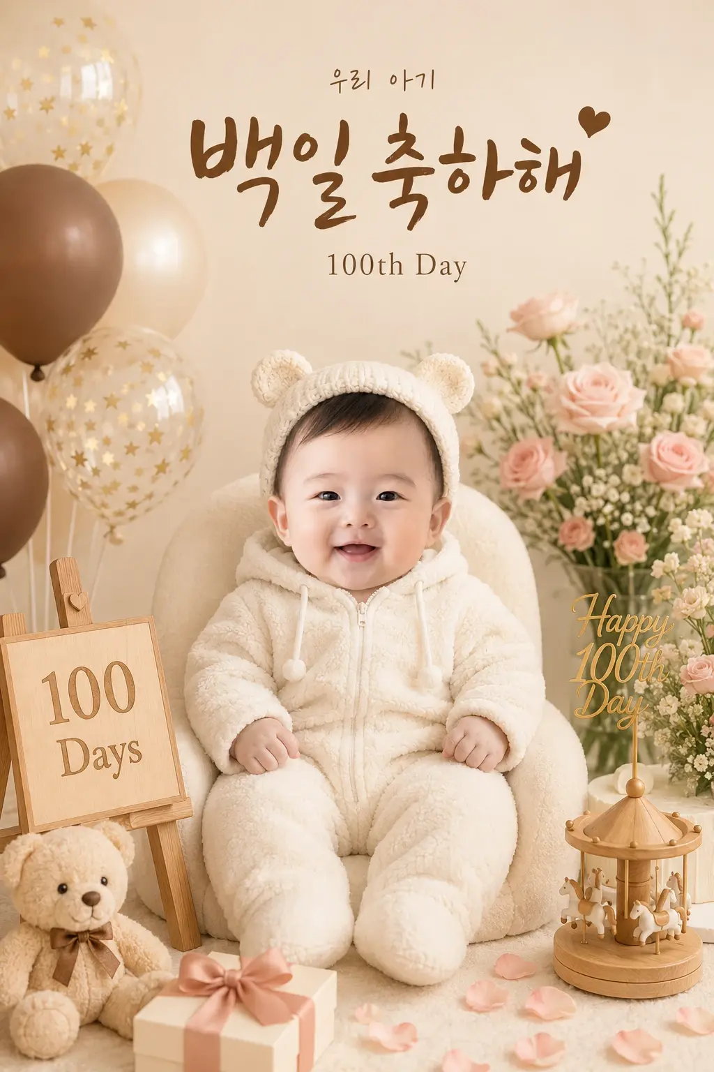 백일 셀프 사진 화보