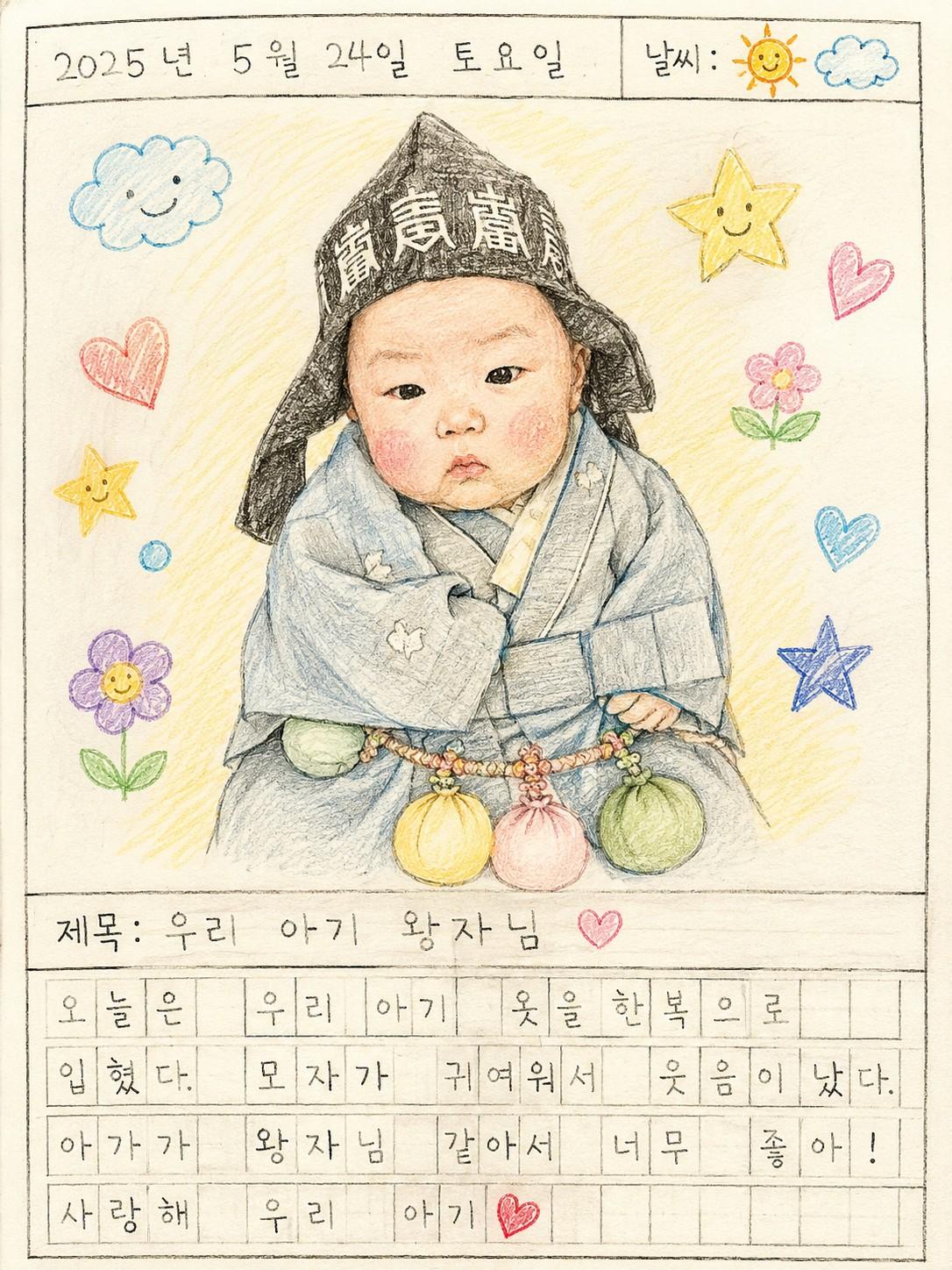 AI 그림일기 만들기 — 챗GPT 한국 초등학생 색연필 그림일기 프롬프트